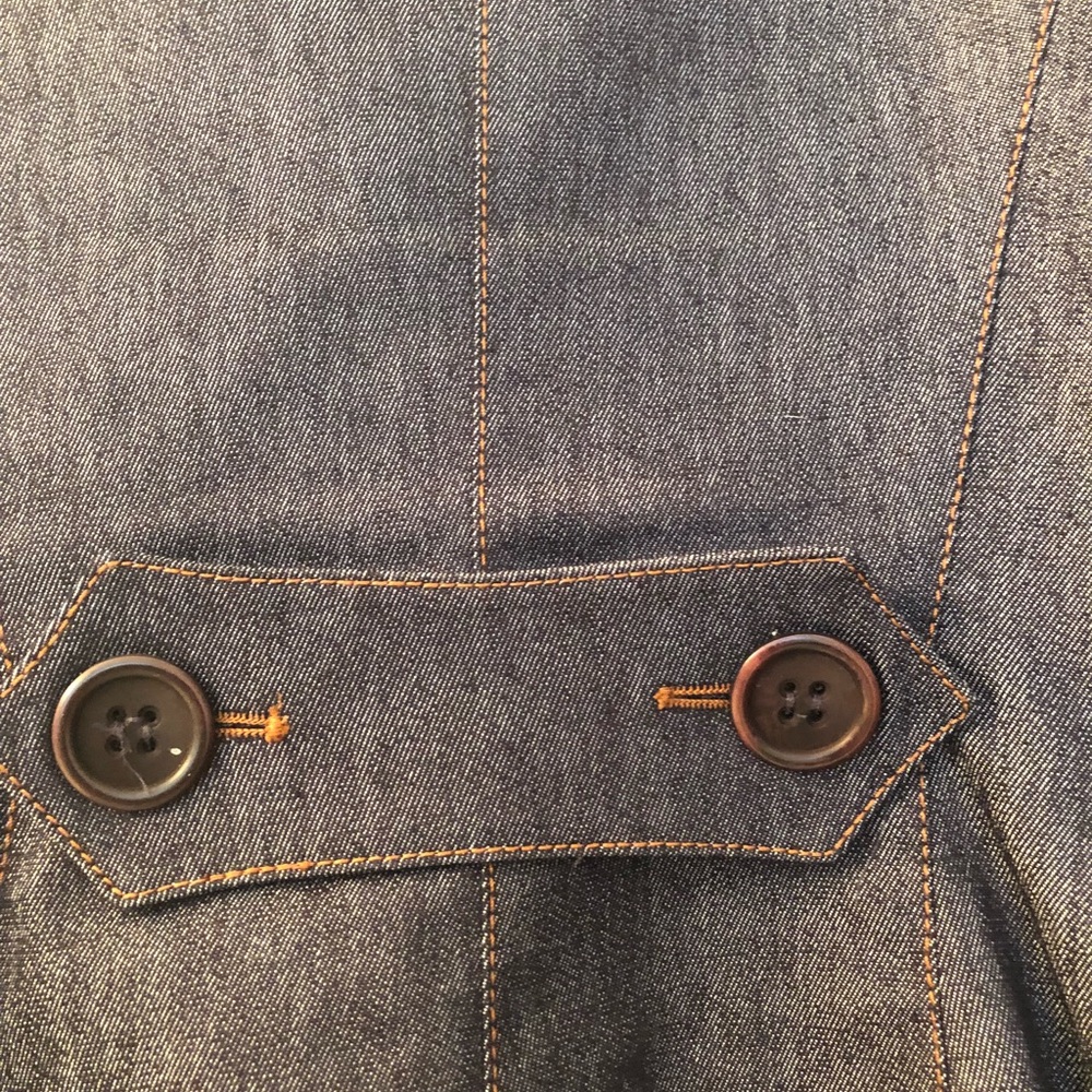 ZARA Basic Jean Blazer 💄 - Picture 6 of 7